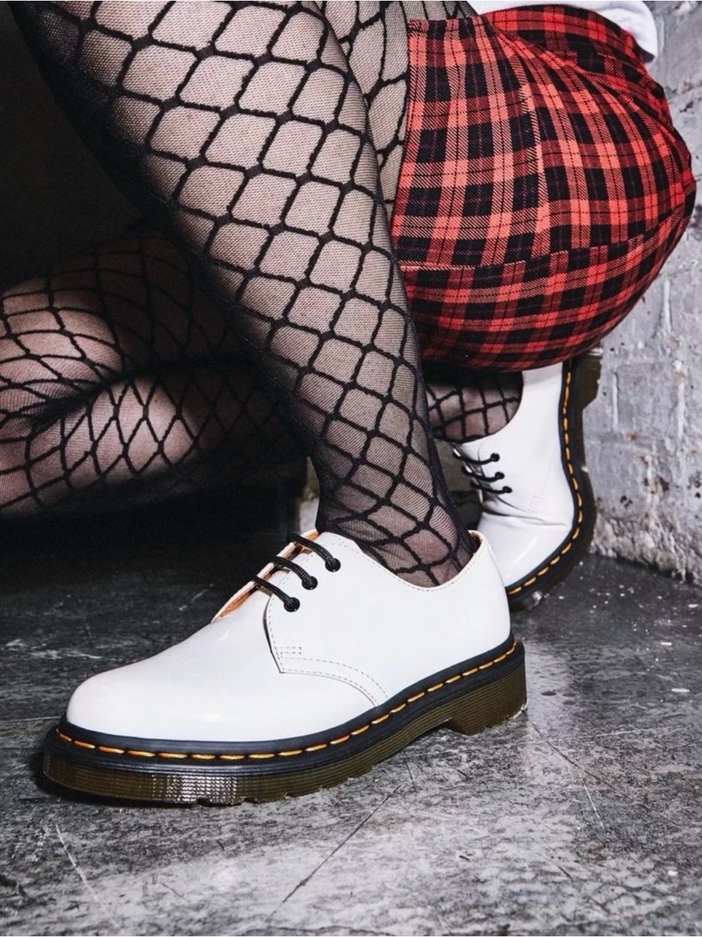Dr Martens 1461 Patent Leather 3 hole white Oxford shoes Women’s Size 11